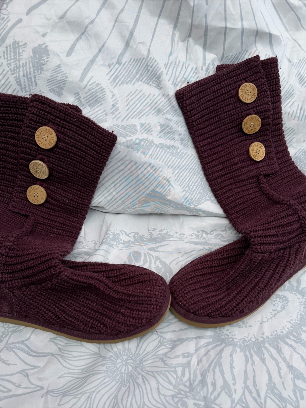Knitted Purple Ugg boots Wear